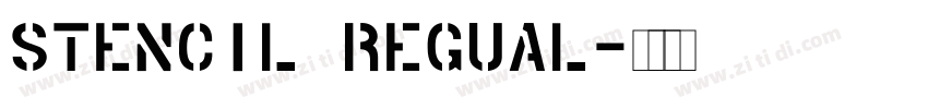 Stencil regual字体转换